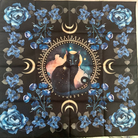 Dark Kitty Altar Cloth.